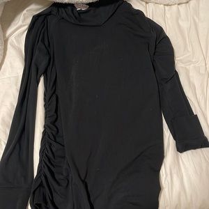 Black Maternity Shirt Dress- Size Small
